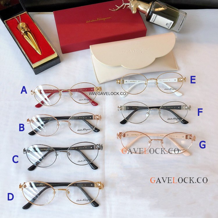 High-end Ferragamo sf3539 Eyeglasses Black&Gold Eyewear
